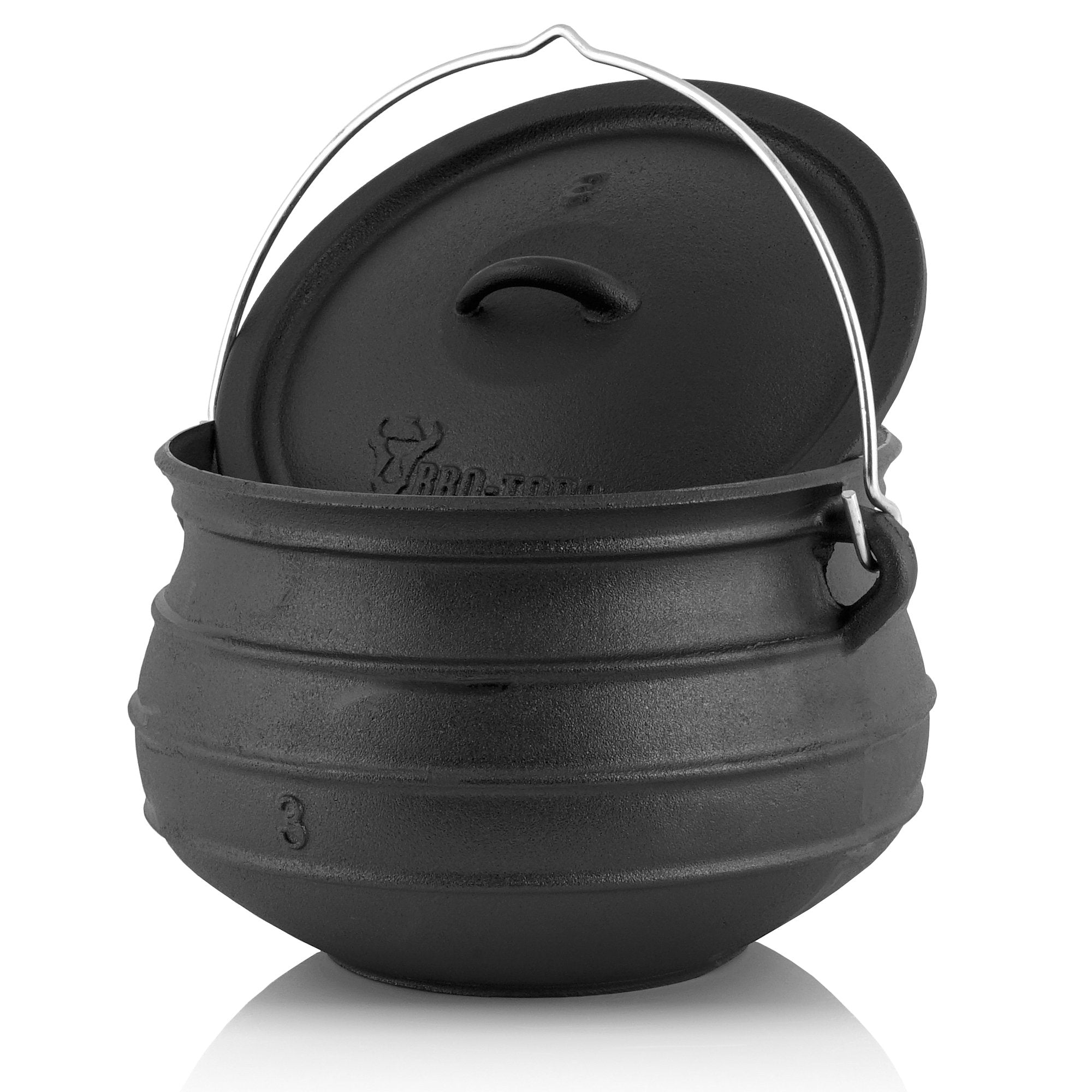 Potjie, South African cooking pot, cast iron