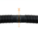 Poolschlauch, Ø 32 mm, schwarz