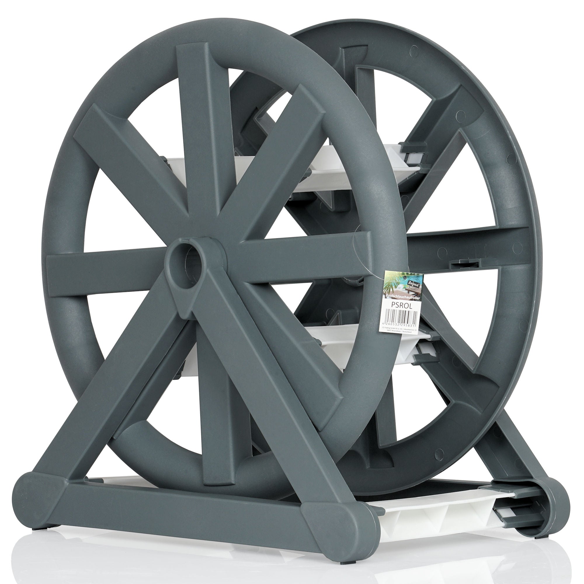 Enrouleur de tuyau de piscine, tambour pour tuyau de Ø 32/38 mm jusqu'à 15 m