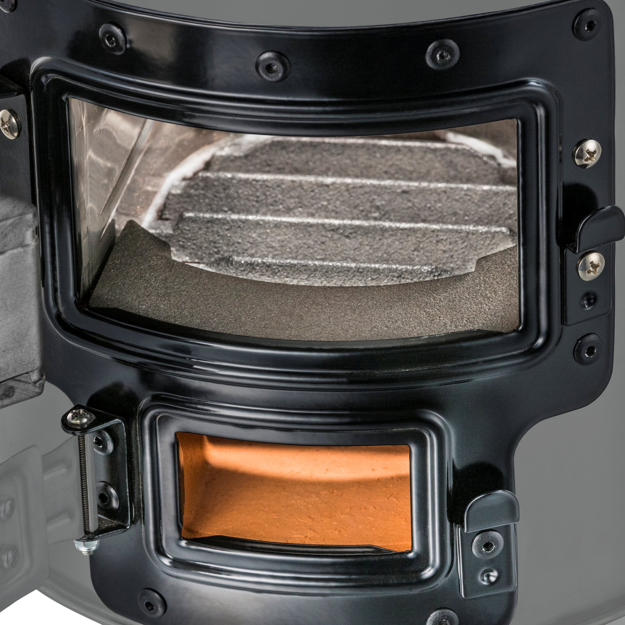 Réchaud à fusée « RAKETE #2 », en acier inoxydable, pour cocotte en fonte.