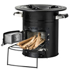 Raketenofen "RAKETE #2", Edelstahl, Rocket Stove für Dutch Oven