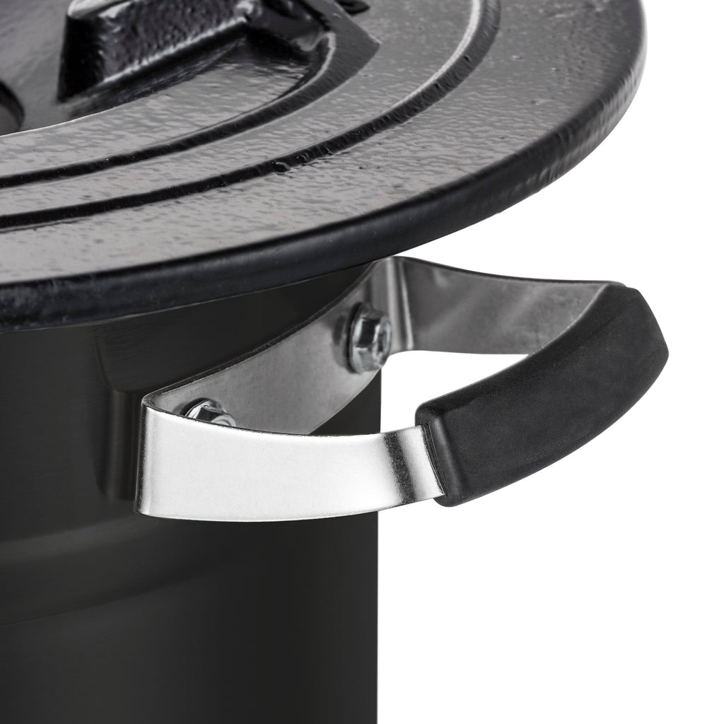 Réchaud à fusée « RAKETE #2 », en acier inoxydable, pour cocotte en fonte.