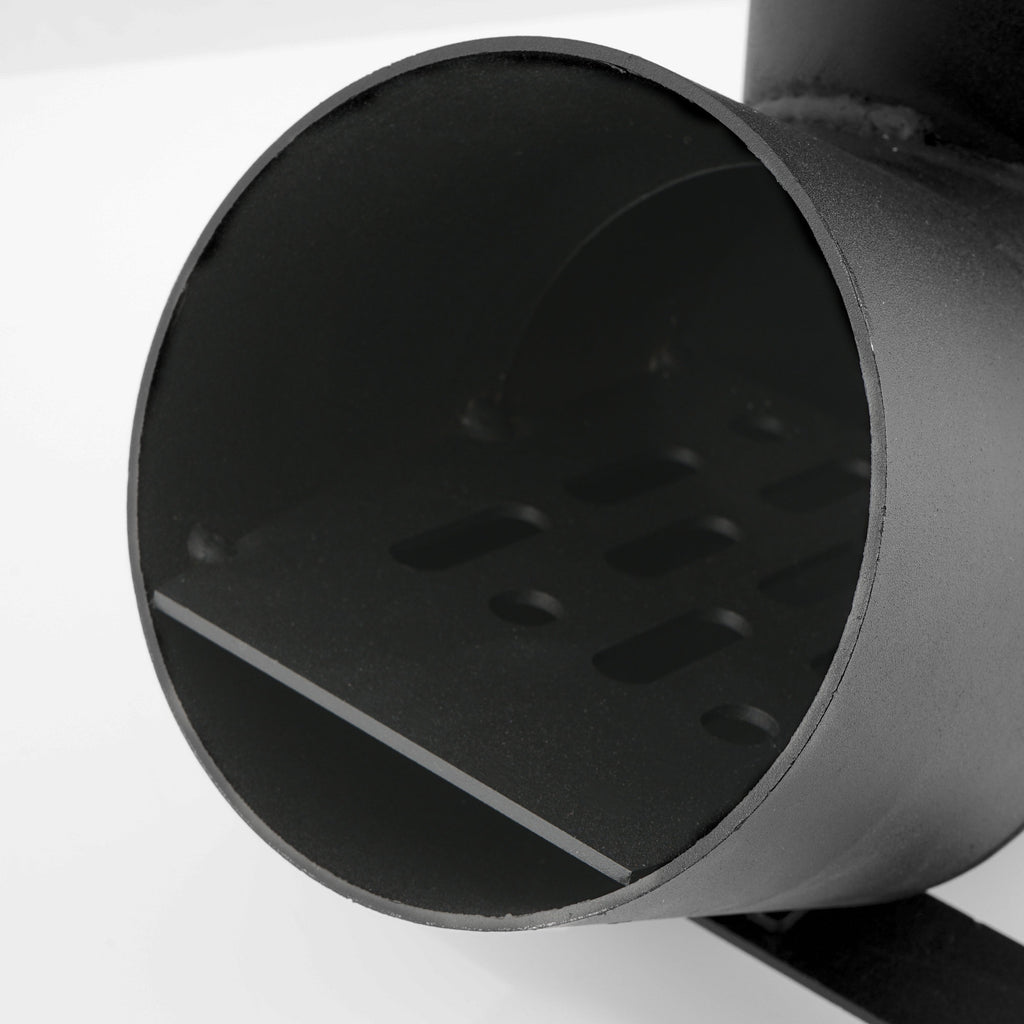 Réchaud à fusée « RAKETE 6 », fabriqué en acier de 1,5 mm d'épaisseur pour cocottes en fonte