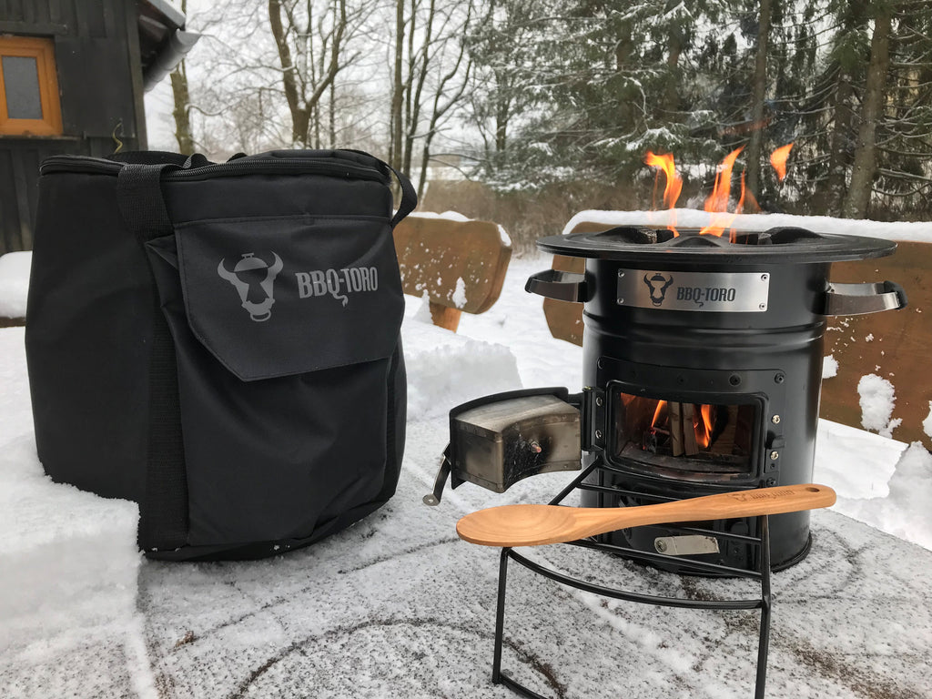 Rocket Stove "RAKETE #1", Stainless Steel, Rocket Stove for Dutch Oven
