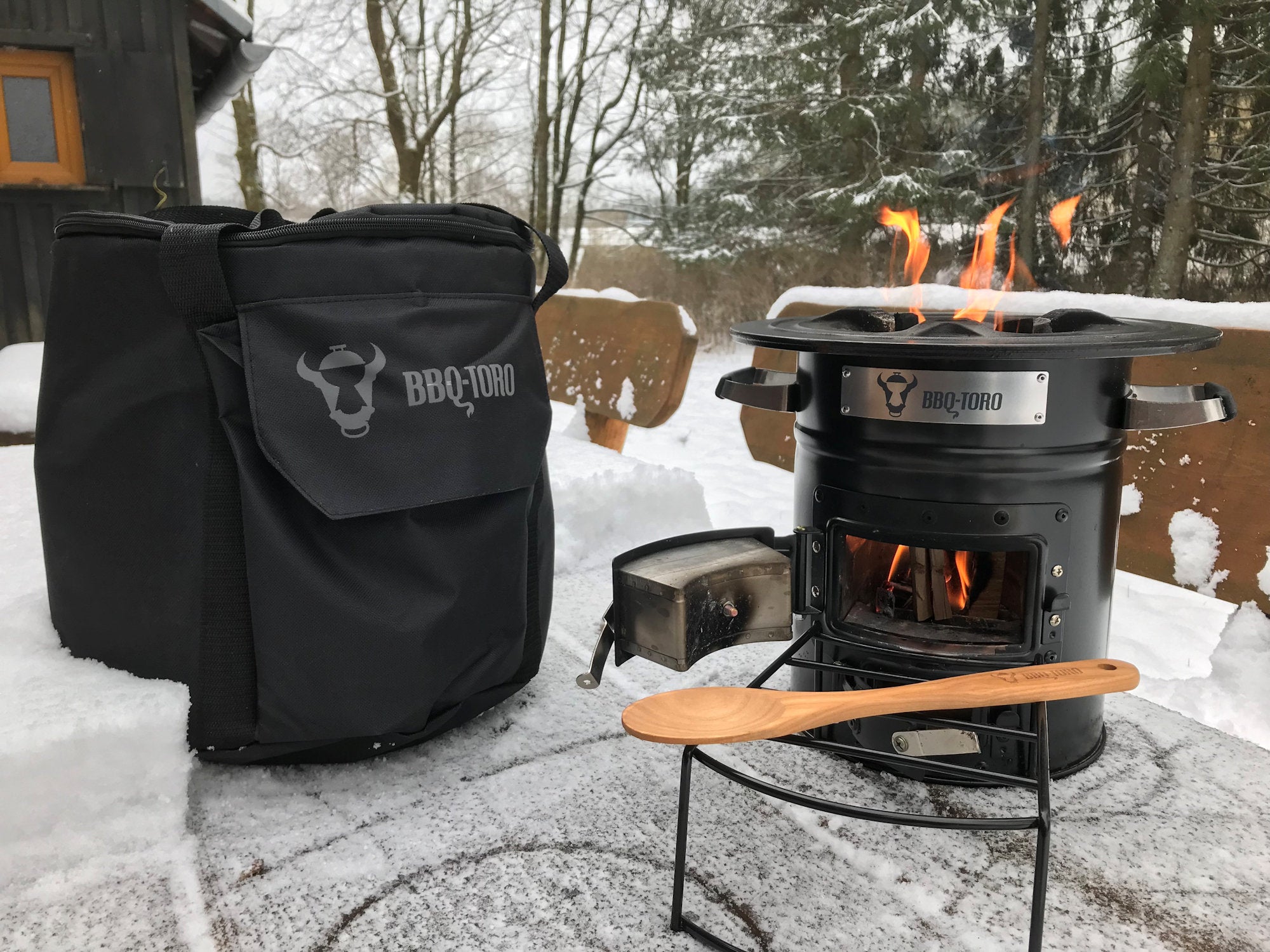 Rocket Stove "RAKETE #1", Stainless Steel, Rocket Stove for Dutch Oven