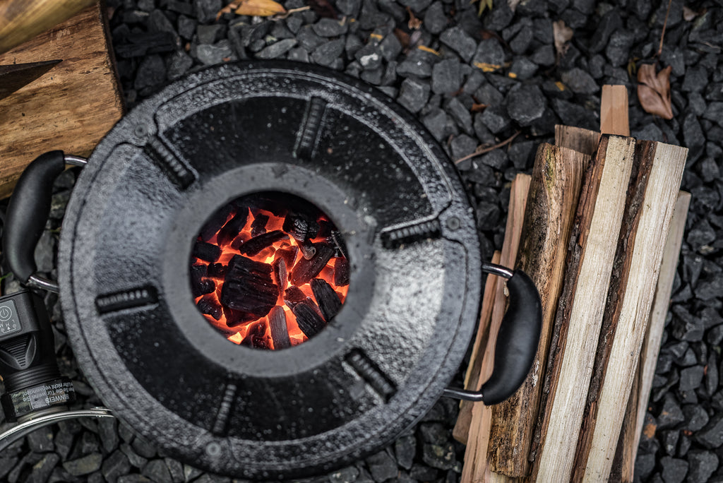 Rocket Stove "RAKETE #1", Stainless Steel, Rocket Stove for Dutch Oven