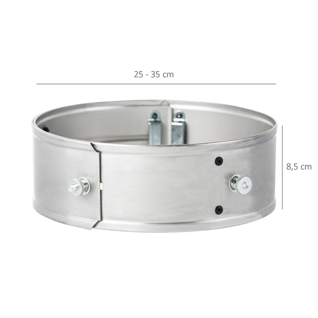 Anneau de puissance pour réchaud à fusée, Ø 25-35 x 8,5 cm, acier inoxydable