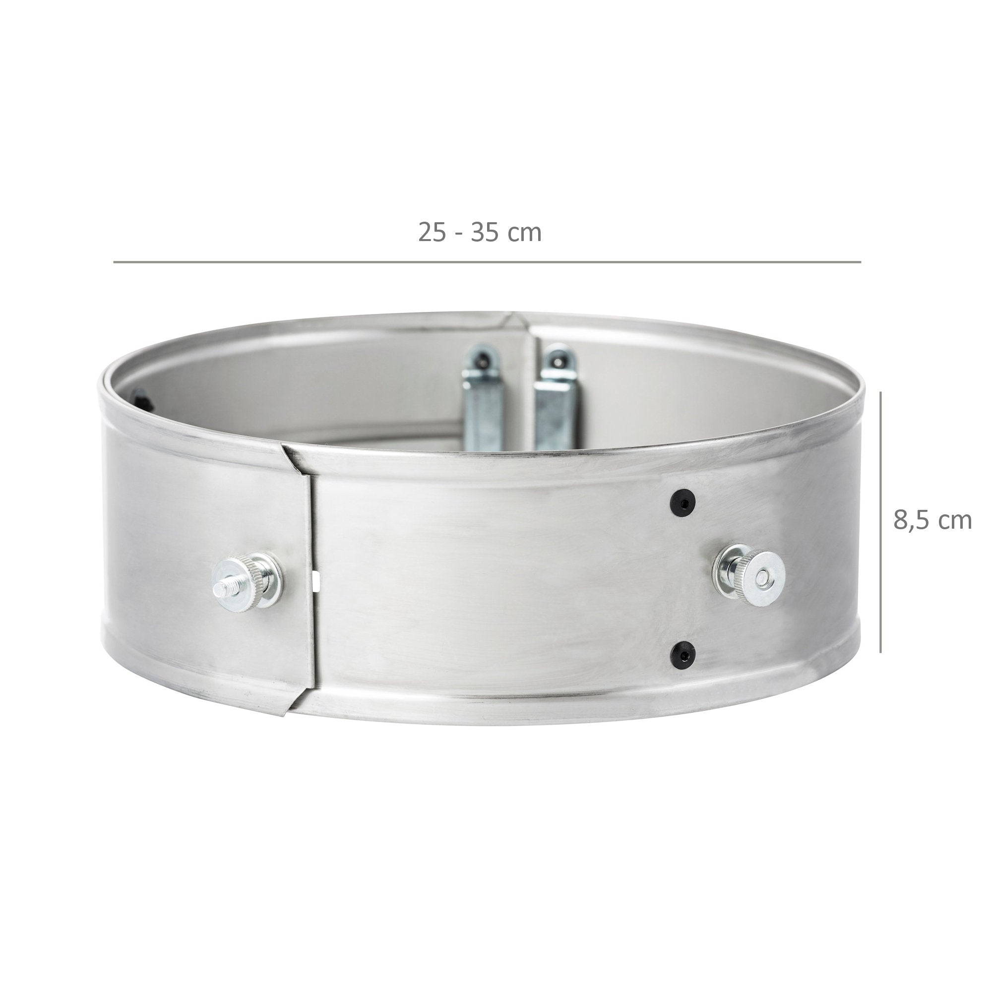 Anneau de puissance pour réchaud à fusée, Ø 25-35 x 8,5 cm, acier inoxydable