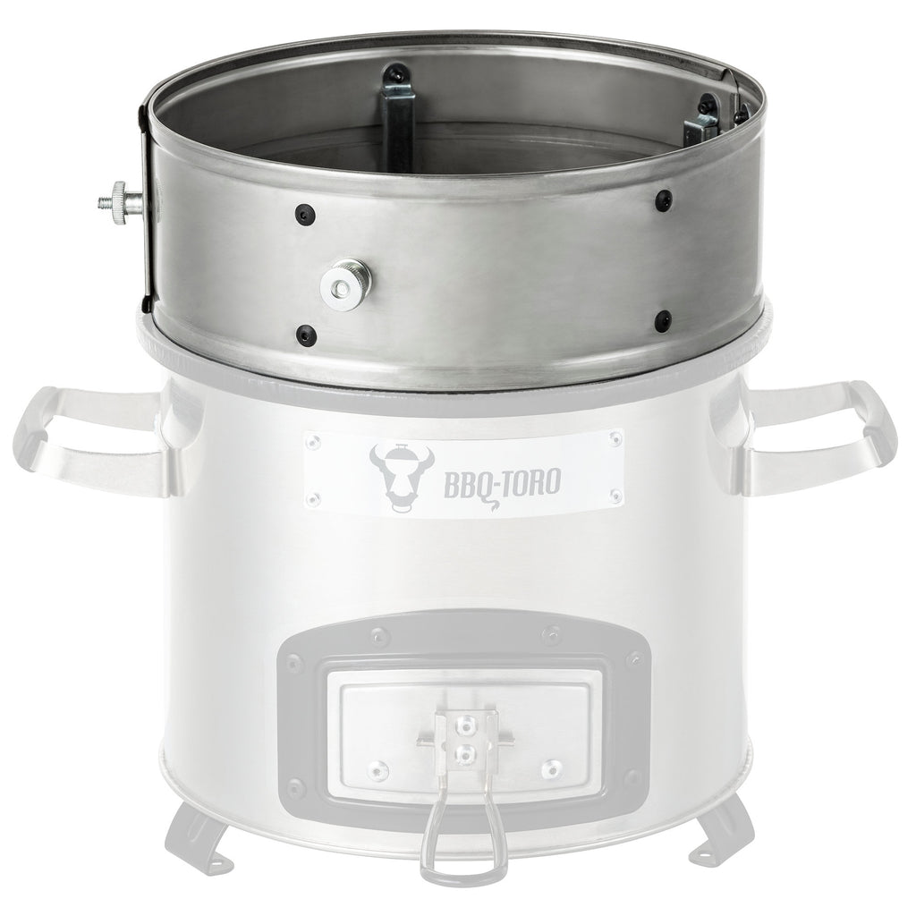 Anneau de puissance pour réchaud à fusée, Ø 25-35 x 8,5 cm, acier inoxydable