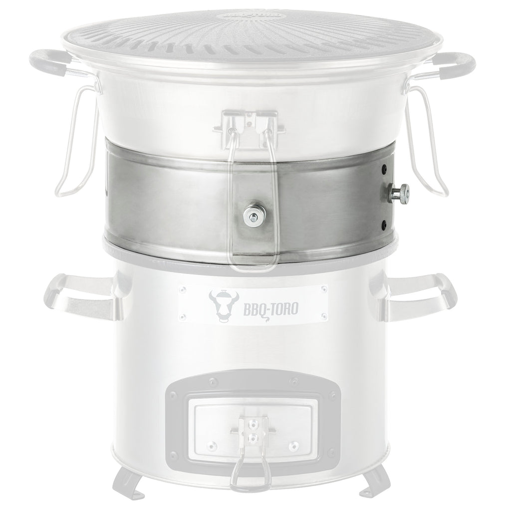 Anneau de puissance pour réchaud à fusée, Ø 25-35 x 8,5 cm, acier inoxydable