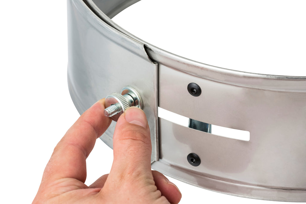 Anneau de puissance pour réchaud à fusée, Ø 25-35 x 8,5 cm, acier inoxydable