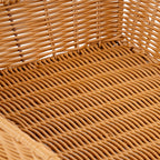 Rattan Brotkorb, 53,5 x 33 x 25 cm, inkl. Rolltop-Deckel
