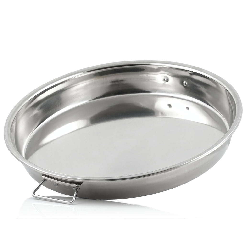 3-In-1 Rippchen und Hähnchenkeulen Halter, Edelstahl, inkl. Auffangschale