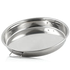 Support 3 en 1 pour côtes levées et cuisses de poulet, en acier inoxydable, avec bac récupérateur de jus