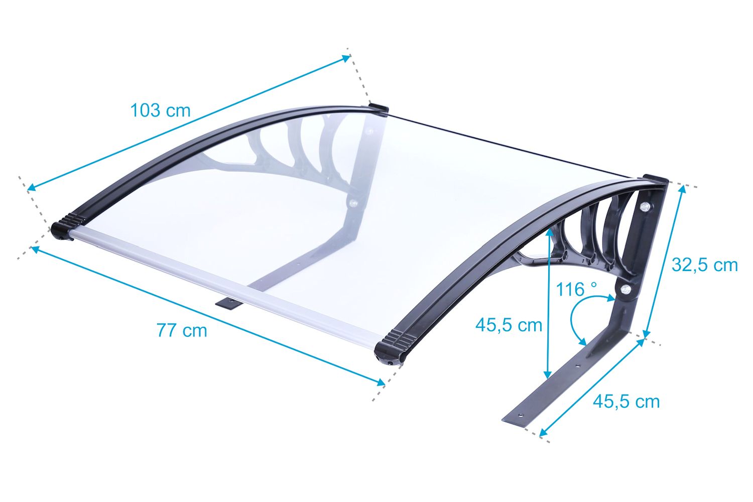 Robotic lawnmower garage, 77 x 103 x 45.5 cm