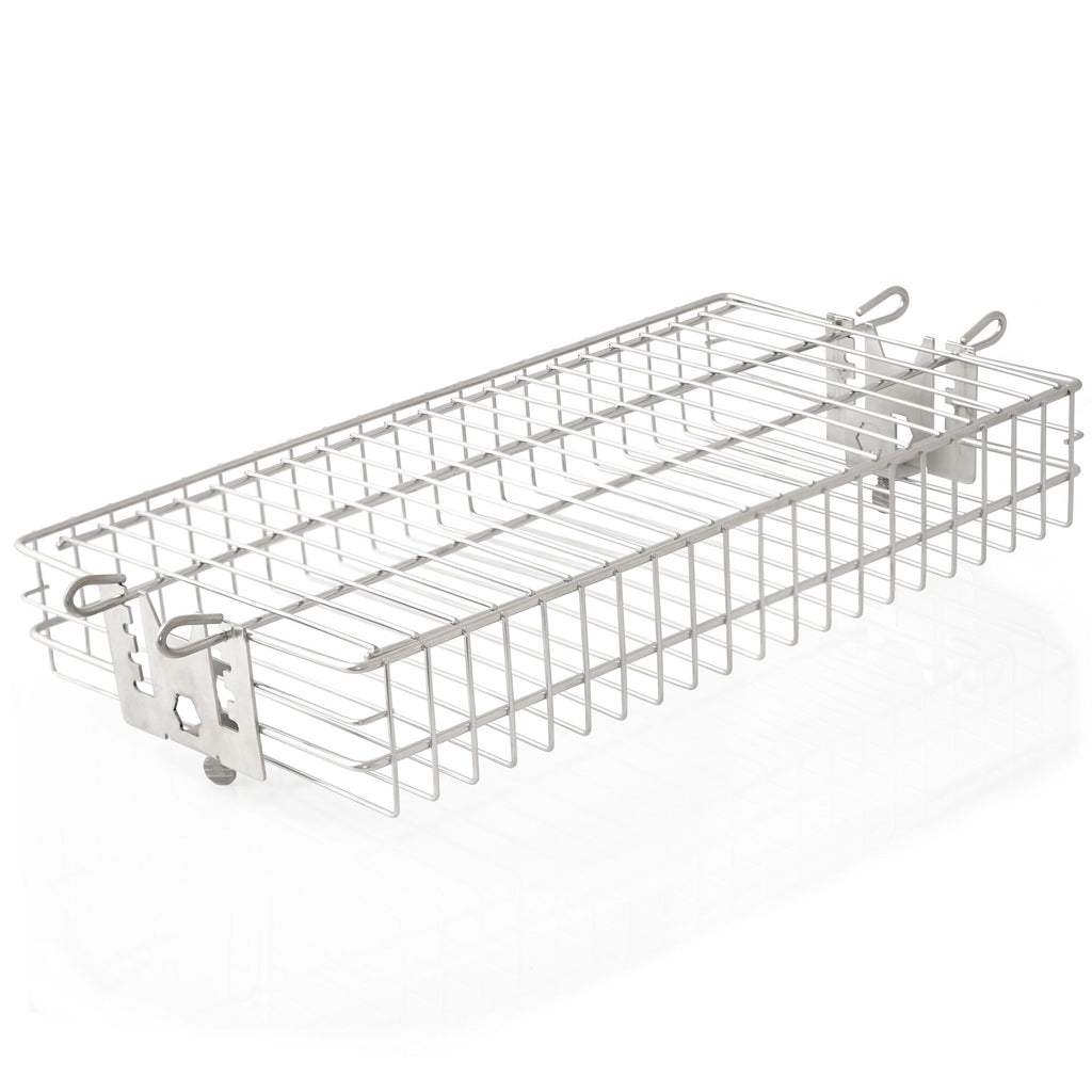 Gril rôtissoire pour brochettes, panier de cuisson plat, hauteur réglable