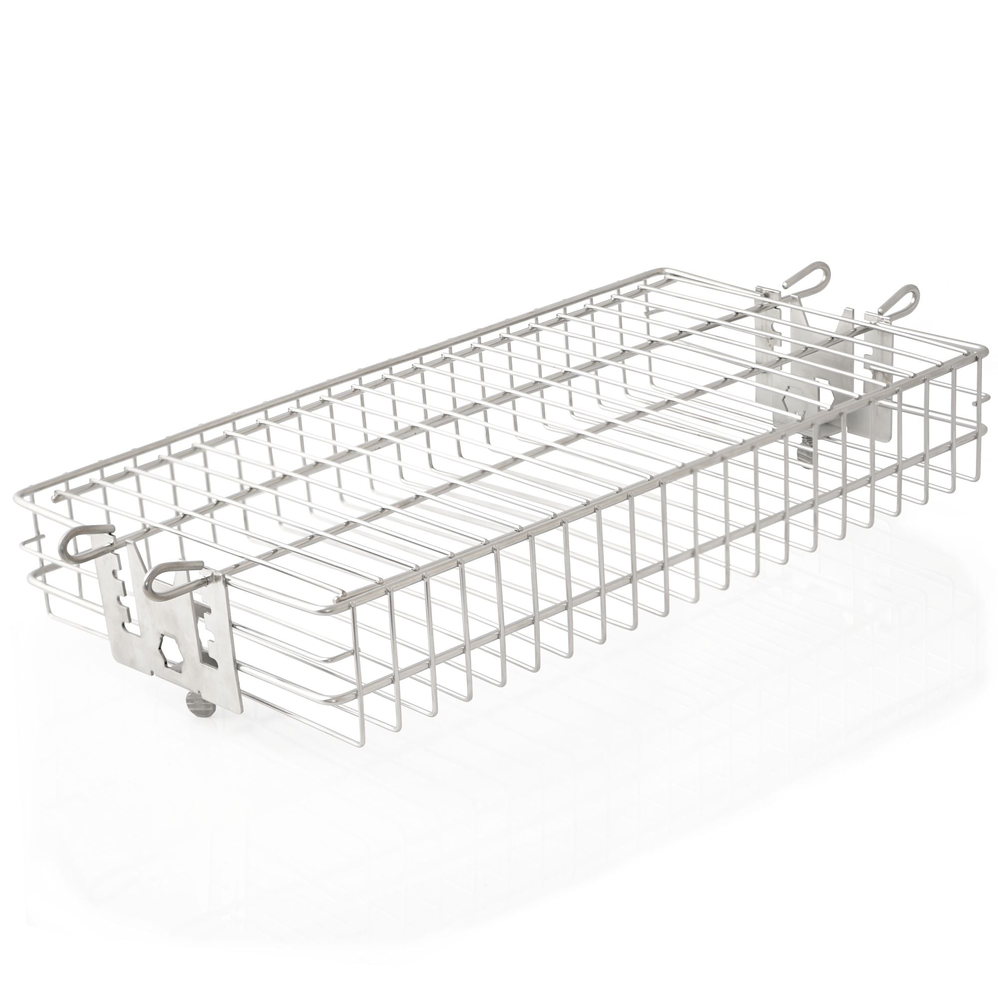Gril rôtissoire pour brochettes, panier de cuisson plat, hauteur réglable