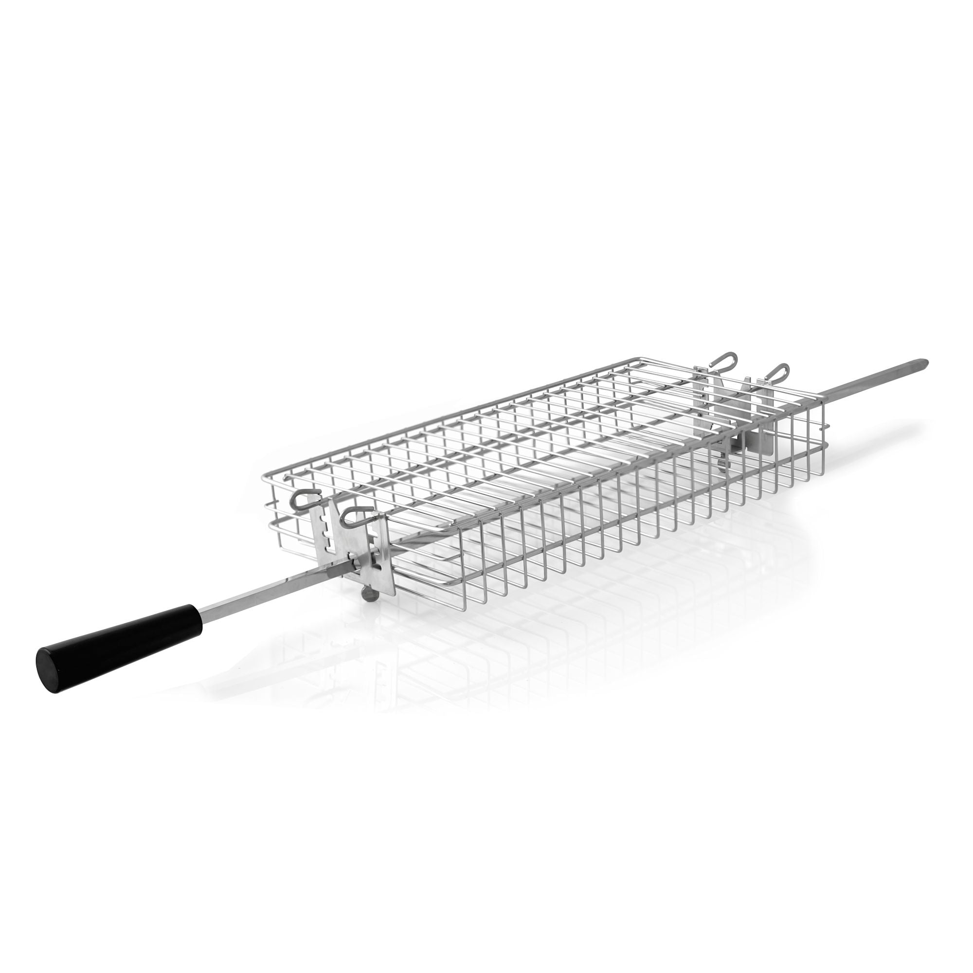 Gril rôtissoire pour brochettes, panier de cuisson plat, hauteur réglable