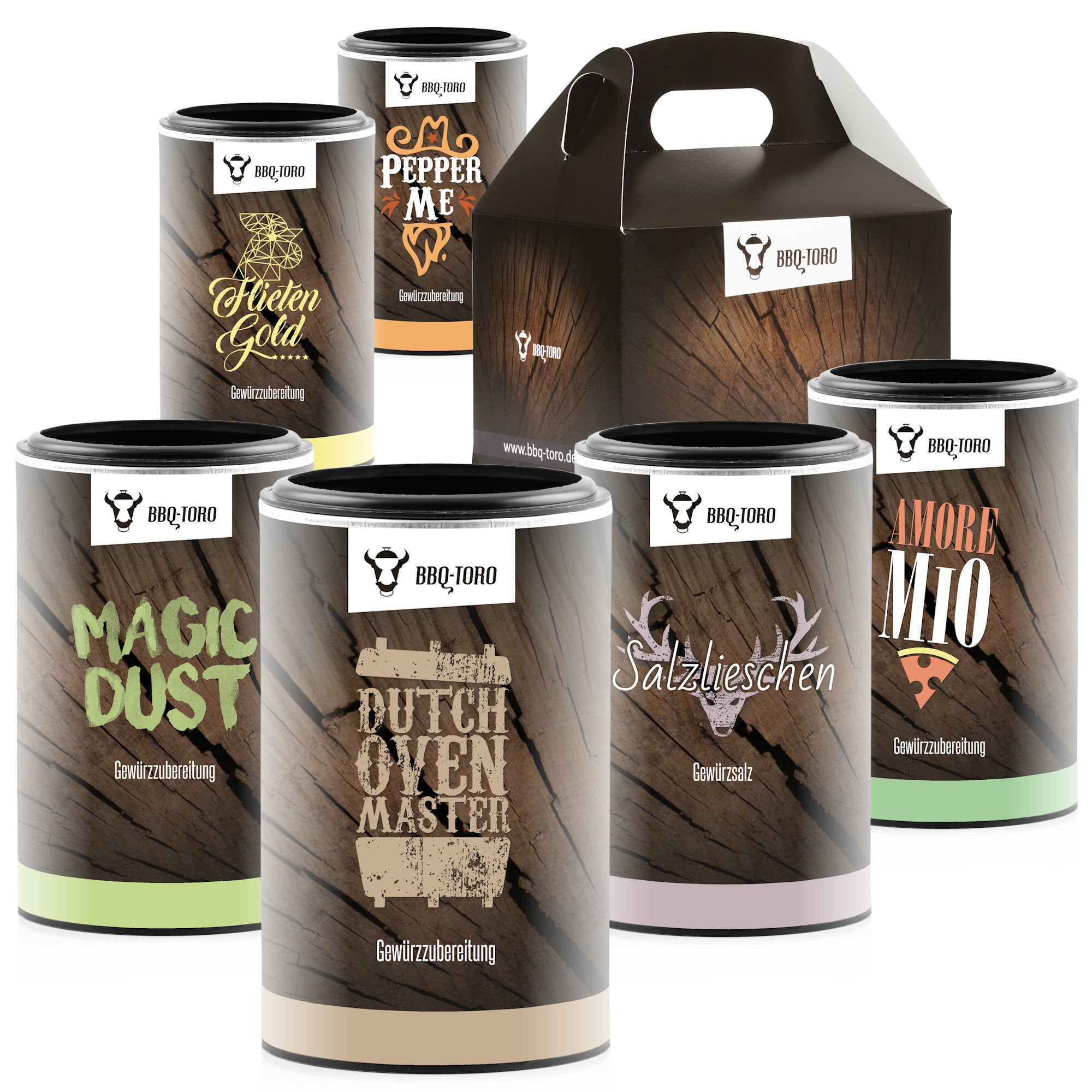 Gewürze 6er Set "Classic", 610 gr, inkl. Geschenkverpackung