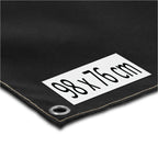 Tapis pare-étincelles pour poêle de tente, 98 x 76 cm, noir