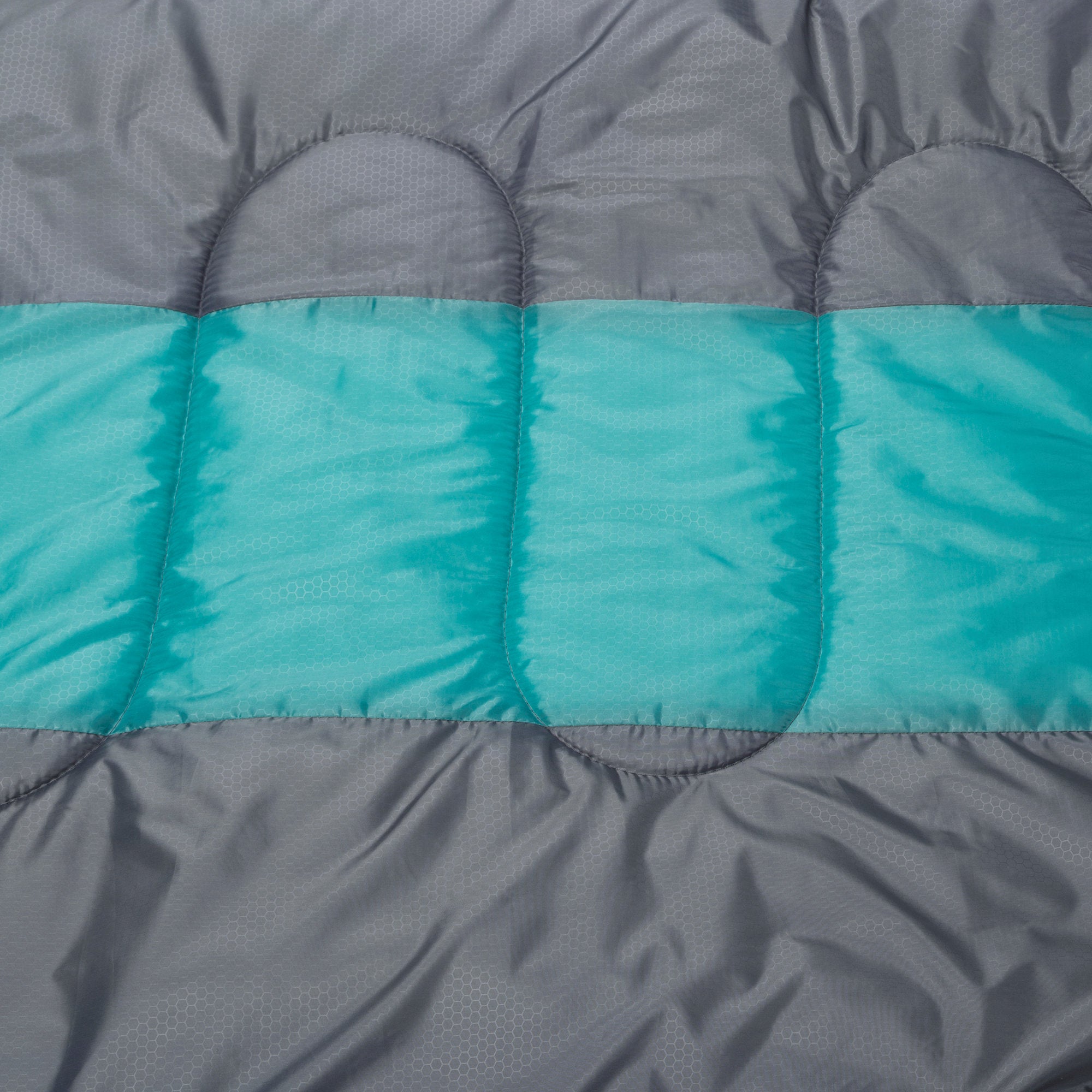 Sac de couchage couverture, 220 x 85 cm, gris/pétrole