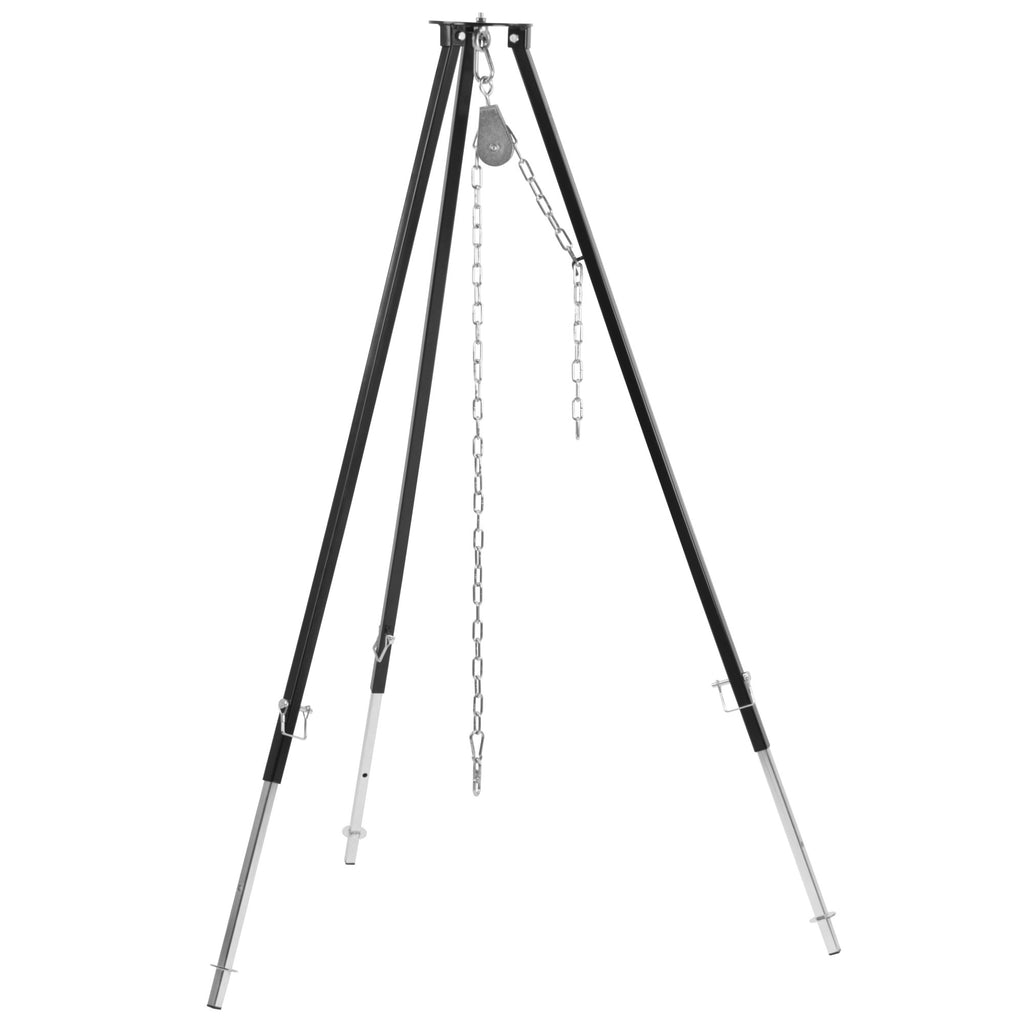 Tripod grill for fire bowl, 110 - 175 cm, black