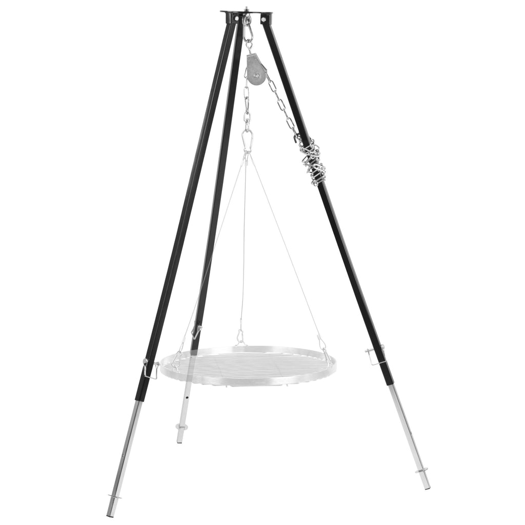 Tripod grill for fire bowl, 110 - 175 cm, black