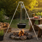 Dreibein Grill mit Tragetasche, 119 - 184 cm