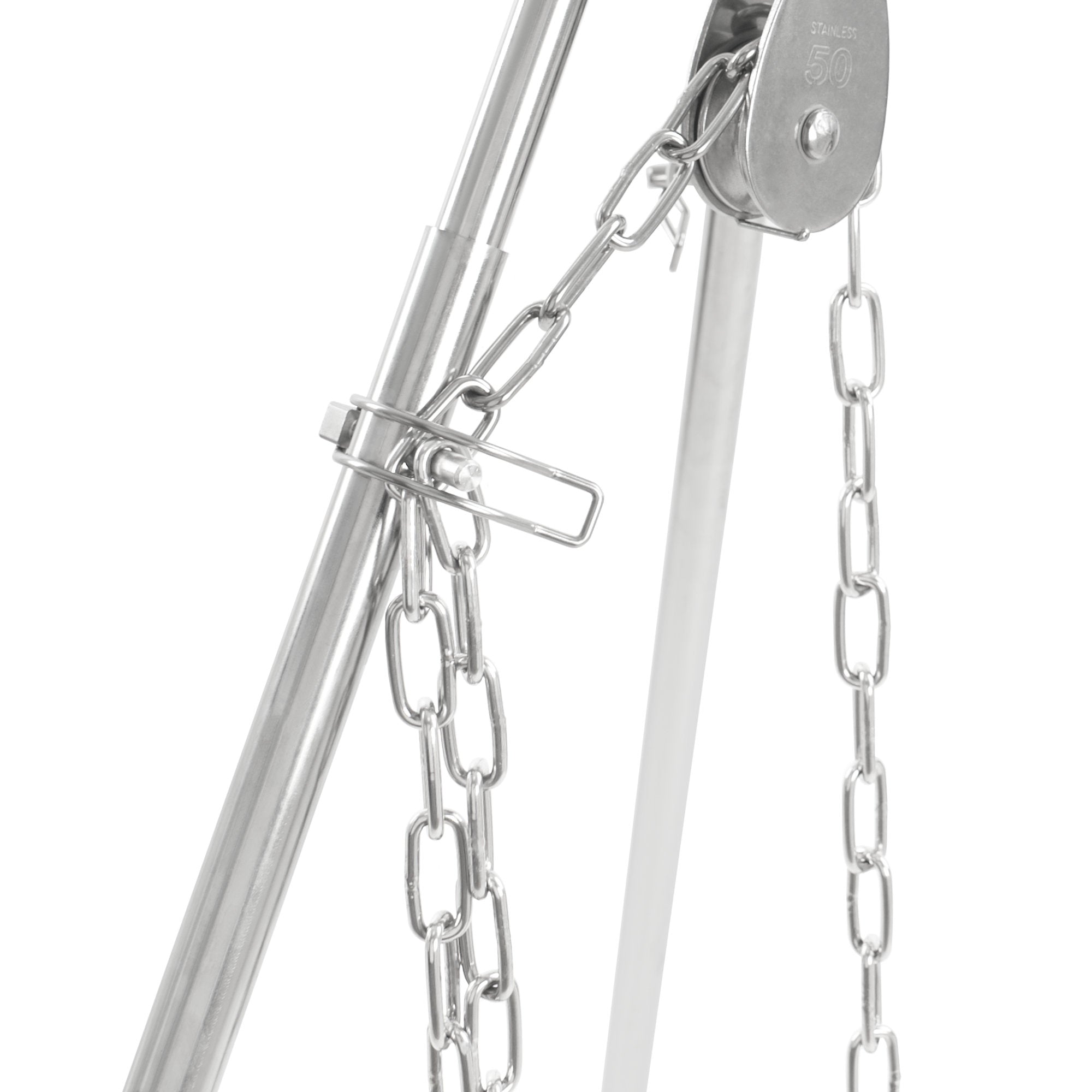 Dreibein Grill mit Tragetasche, 119 - 184 cm