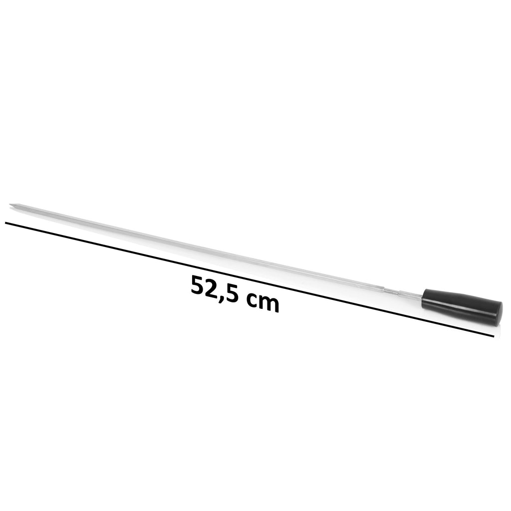 Barbecue au charbon de bois avec rôtissoire, 11 brochettes, acier inoxydable, moteur inclus.