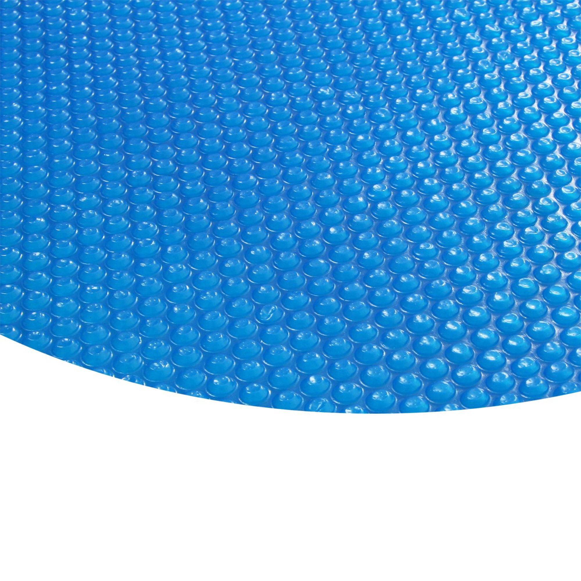 Couverture solaire pour piscine, ronde, bleue, 400 µ