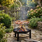 Schwenkgrill mit Grillrost Ø 61cm, Schwarz