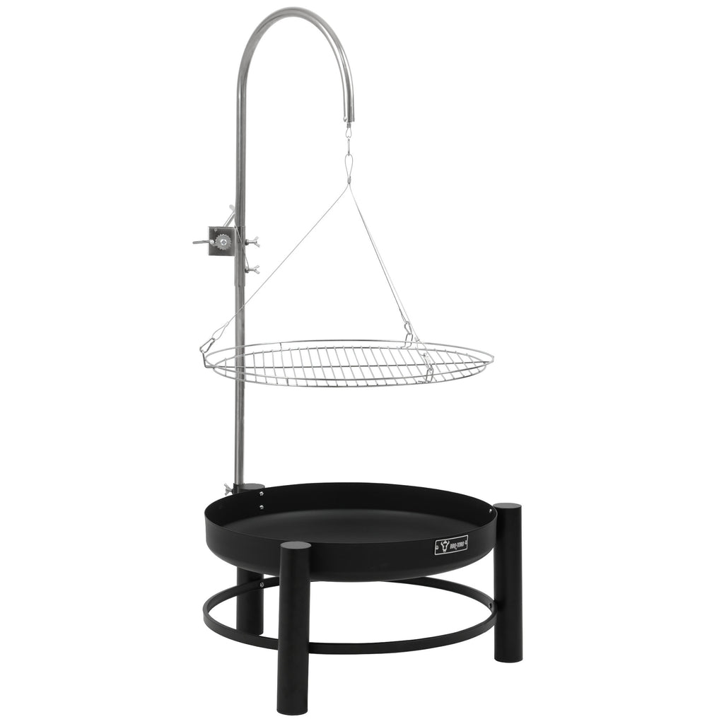 Schwenkgrill mit Grillrost Ø 61cm, Schwarz