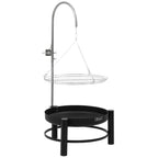 Schwenkgrill mit Grillrost Ø 61cm, Schwarz