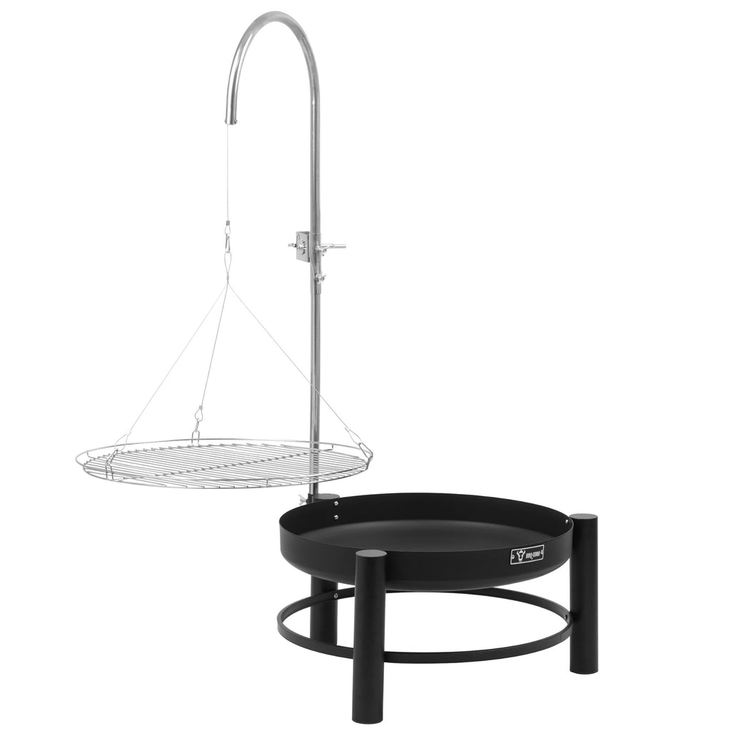 Schwenkgrill mit Grillrost Ø 61cm, Schwarz