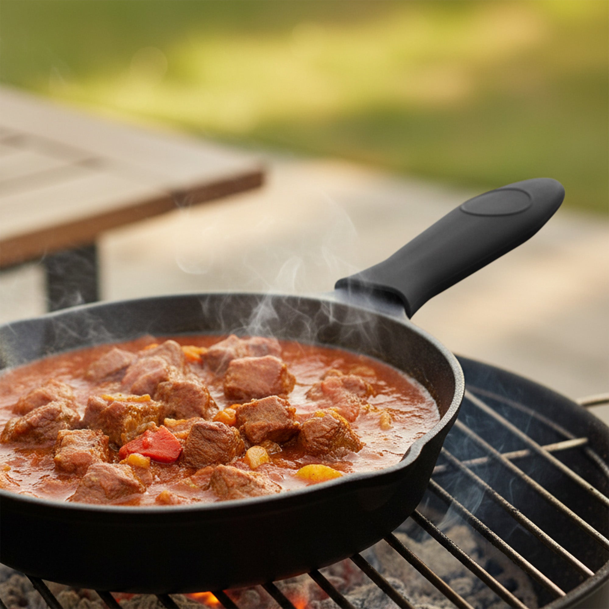 Silicone handle protector for pans, heat-resistant