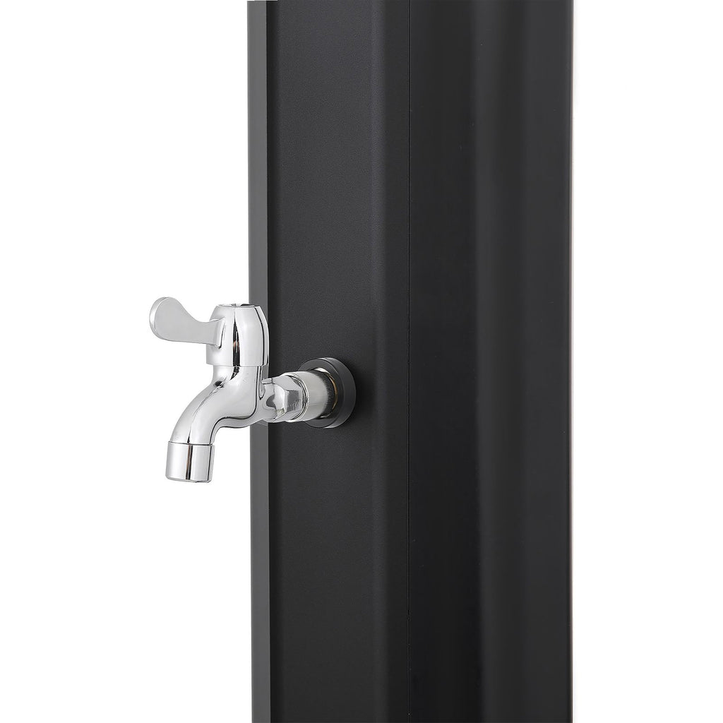 "Mackay" solar shower, 35 liters, including tap and foot shower