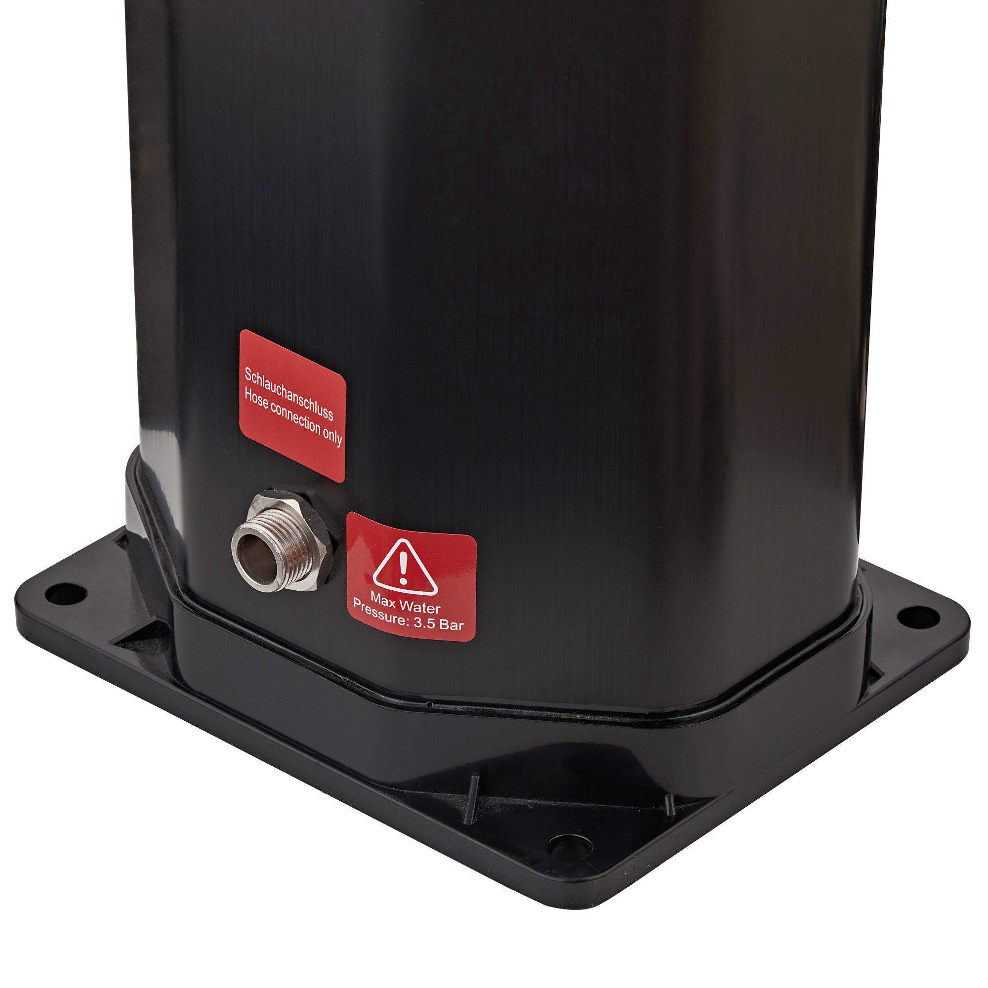 "Mackay" solar shower, 35 liters, including tap and foot shower