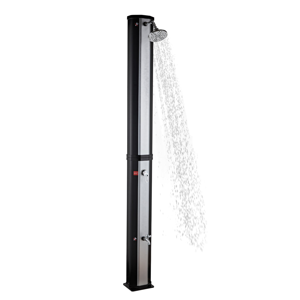 Douche solaire « Taree », 60 litres, comprenant robinet et douchette pour les pieds