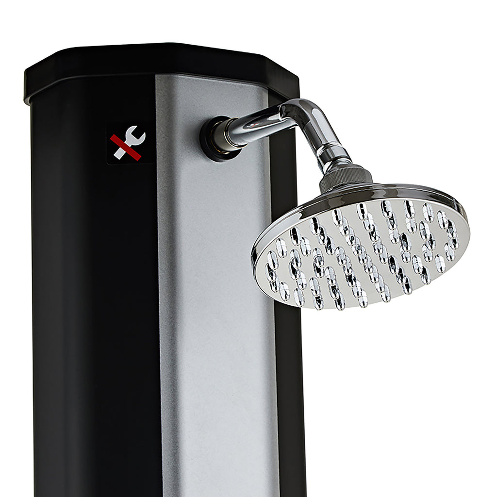 Douche solaire « Taree », 60 litres, comprenant robinet et douchette pour les pieds