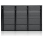 Plaque de base pour douche solaire, 100,5 x 63 cm, grise