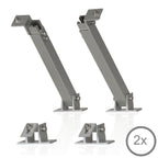 Support de fixation pour panneau solaire, en aluminium, universel, avec angle réglable