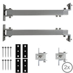 Support de fixation pour panneau solaire, en aluminium, universel, avec angle réglable