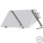 Support de fixation pour panneau solaire, en aluminium, universel, avec angle réglable