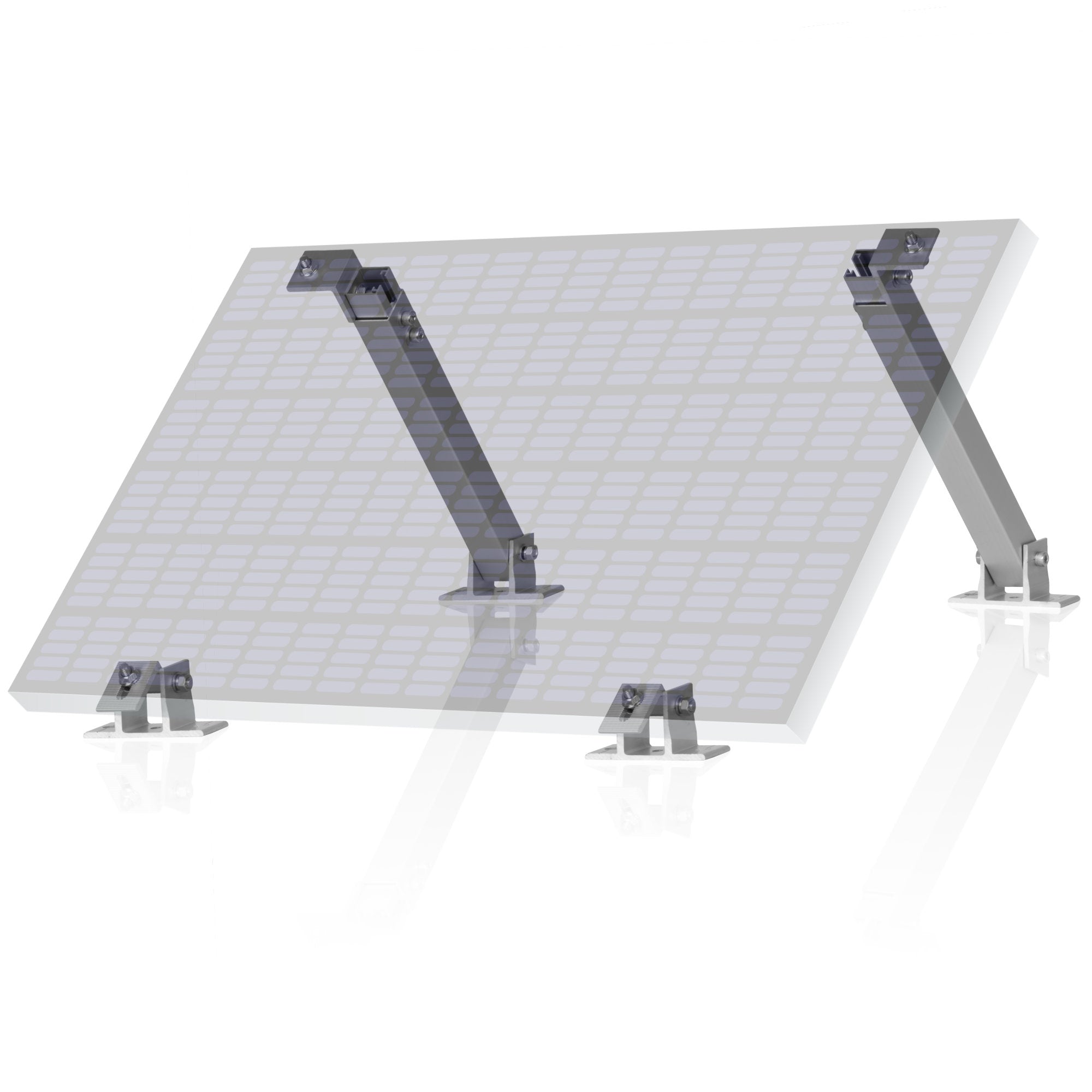 Solar panel mounting bracket, aluminum, universal, including adjustable angle