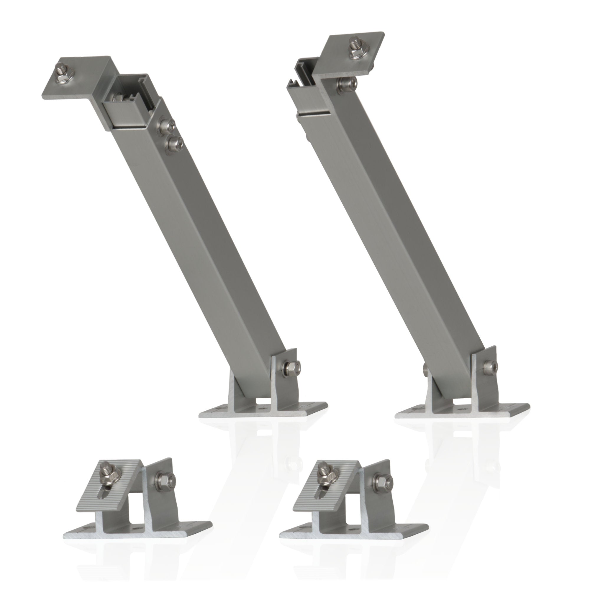 Solar panel mounting bracket, aluminum, universal, including adjustable angle