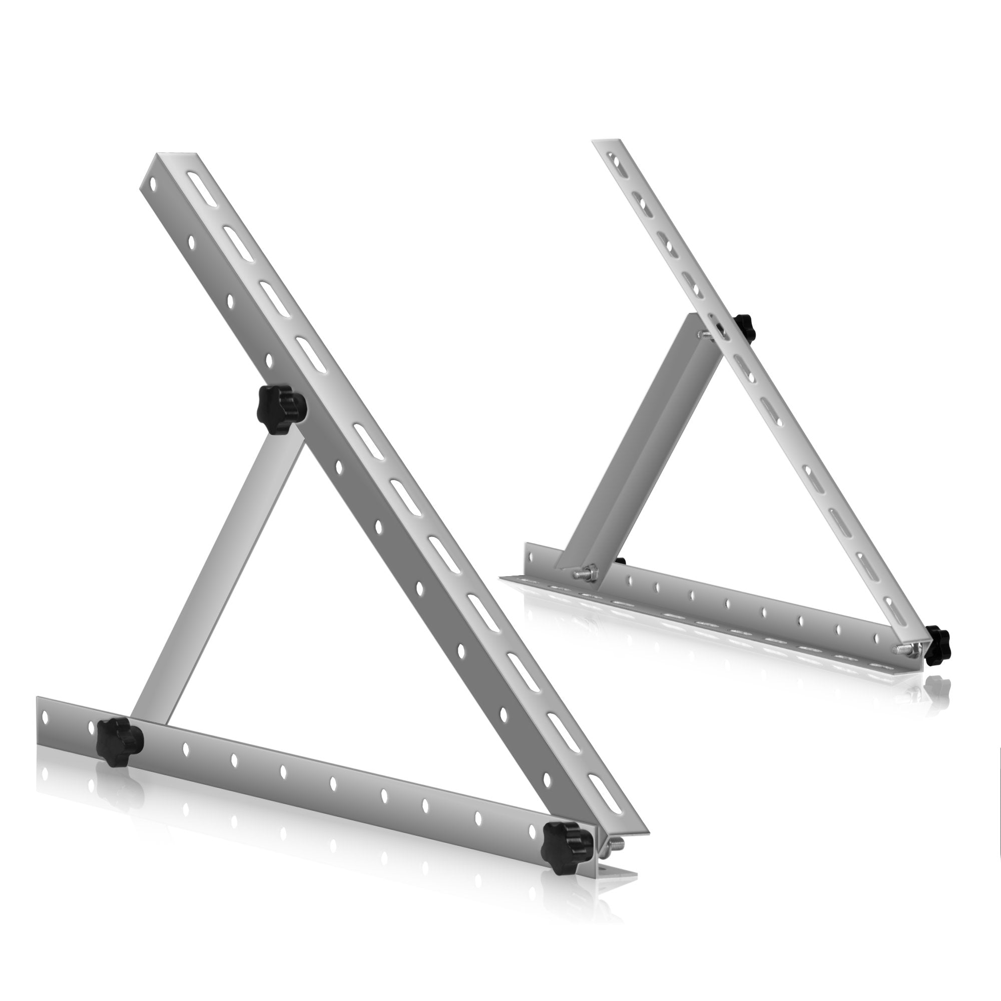 Solar panel mounting bracket, aluminum, adjustable from 0 to 90 degrees, support rod 56 cm