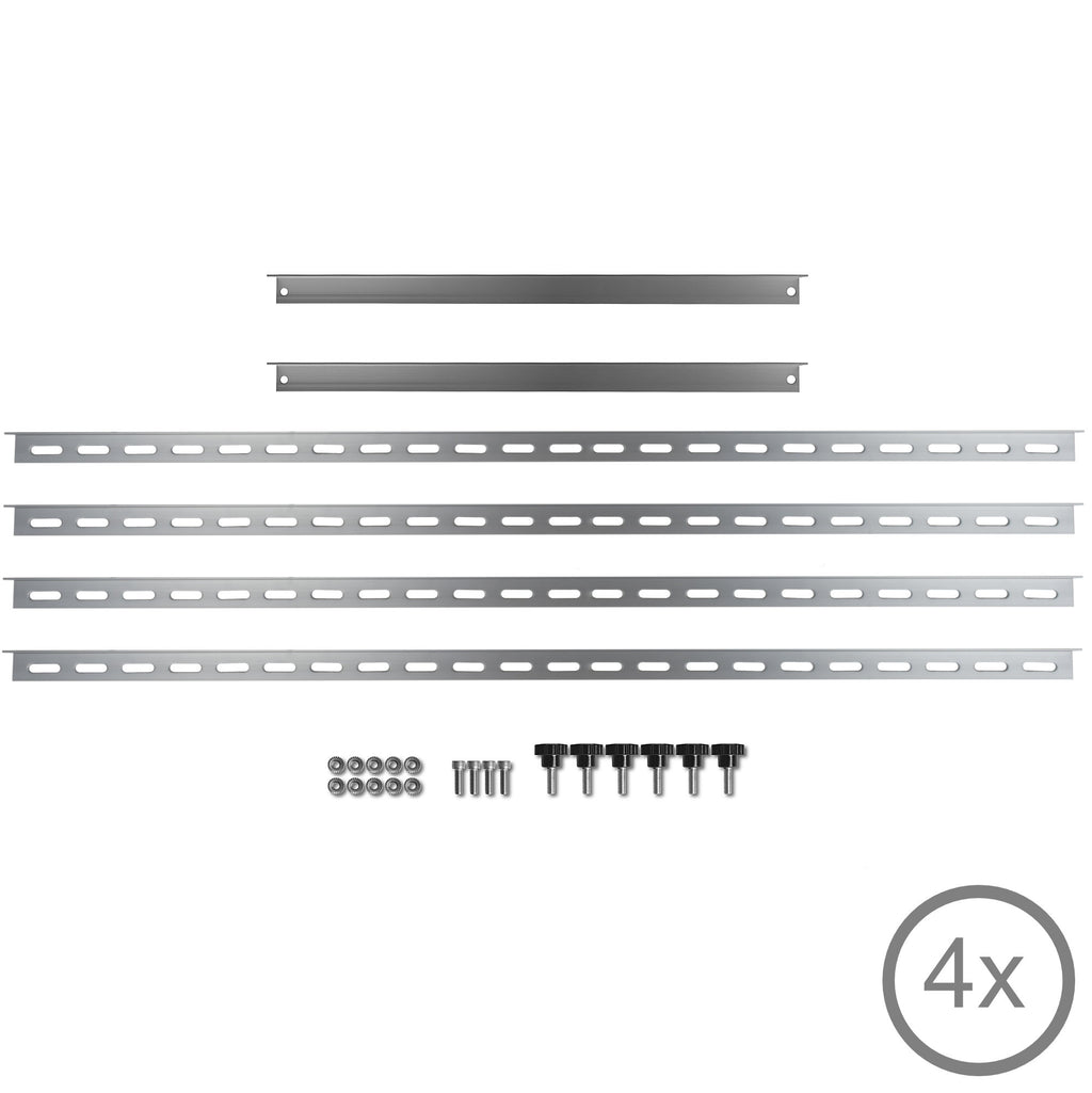 Solar panel mounting bracket, aluminum, adjustable from 0 to 90 degrees, support rod 104 cm
