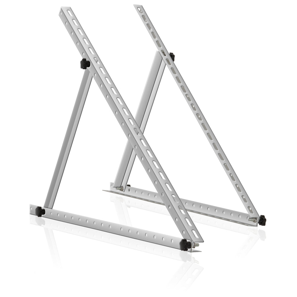 Solar panel mounting bracket, aluminum, adjustable from 0 to 90 degrees, support rod 104 cm