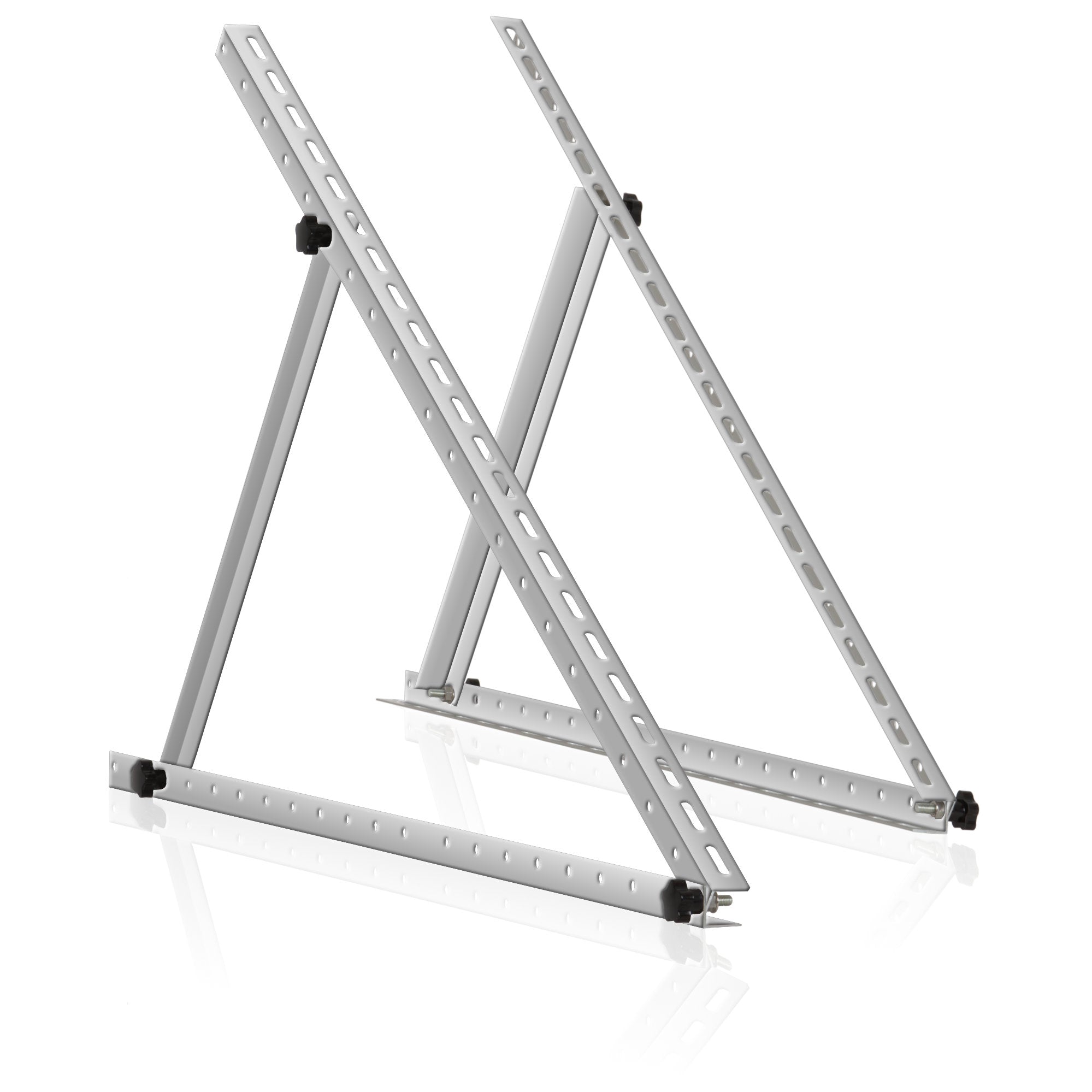 Solar panel mounting bracket, aluminum, adjustable from 0 to 90 degrees, support rod 104 cm